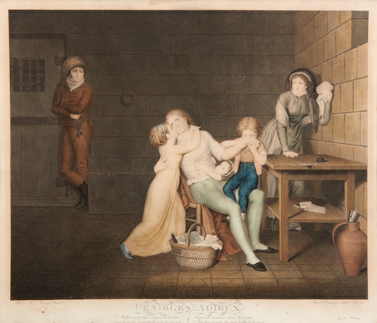 A fájdalmas búcsú alkotó: Hilaire (1769 1840) (after) Ledru