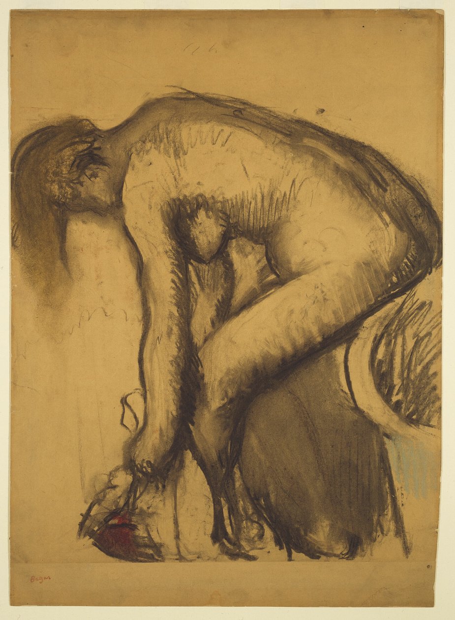 Fürdés után (Nő lábszárítás) alkotó: Hilaire Germain Edgar Degas