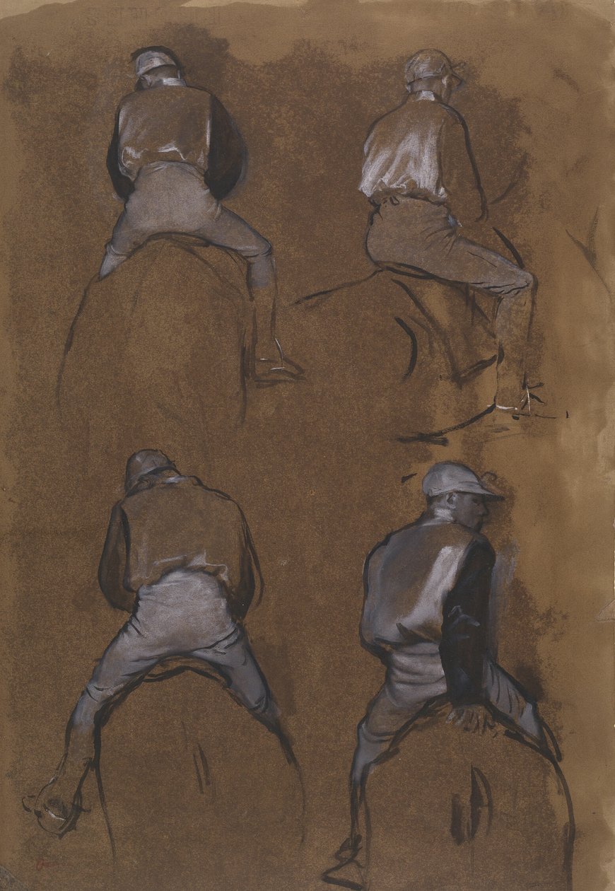 Egy jockey négy tanulmánya alkotó: Hilaire Germain Edgar Degas