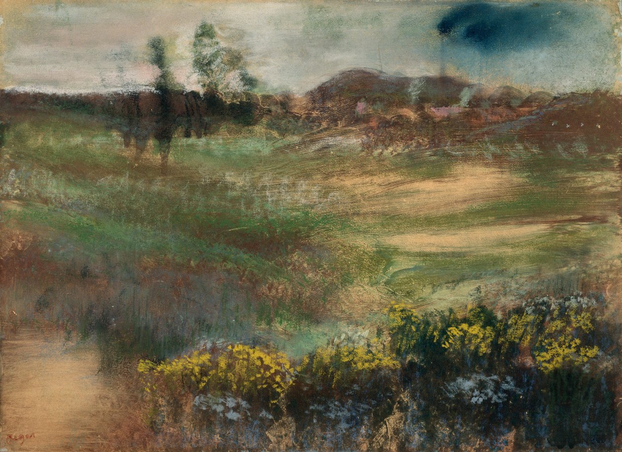 Tájkép kéményekkel alkotó: Hilaire Germain Edgar Degas