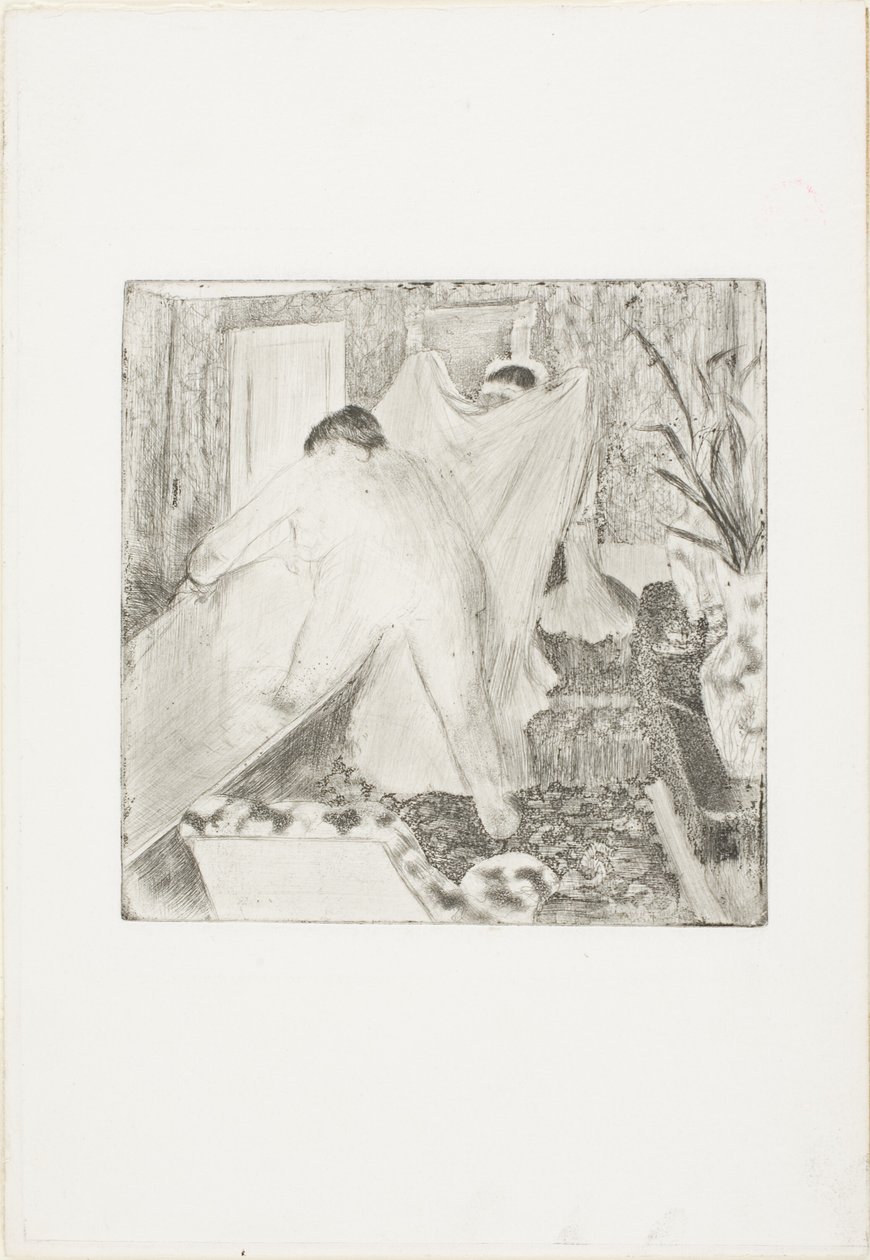 A fürdő elhagyása alkotó: Hilaire Germain Edgar Degas
