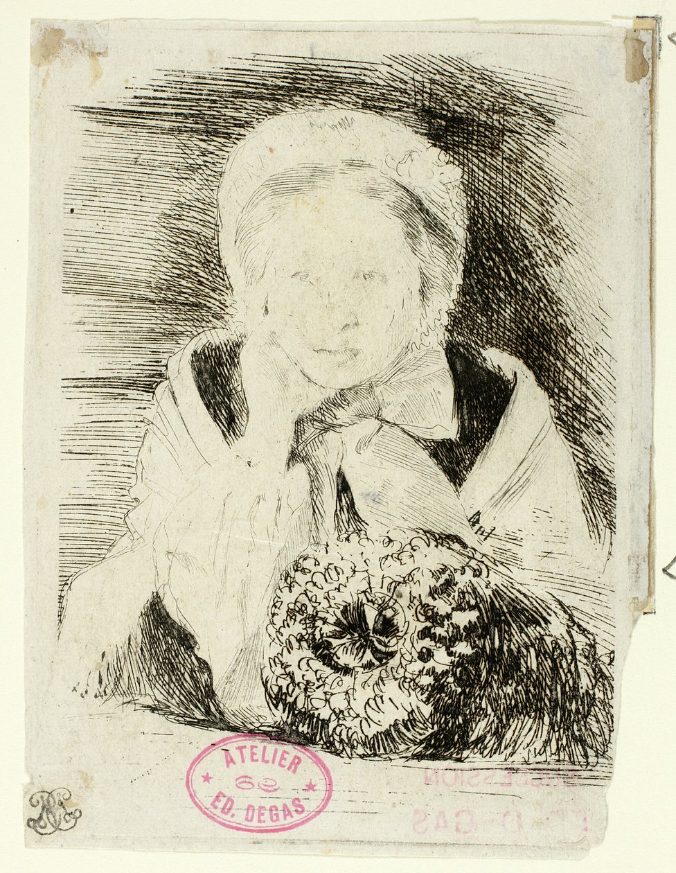 Marguerite Degas, a művész nővére alkotó: Hilaire Germain Edgar Degas