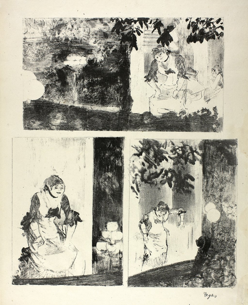 Mlle Bécat a Café des Ambassadeursben: Három motívum alkotó: Hilaire Germain Edgar Degas