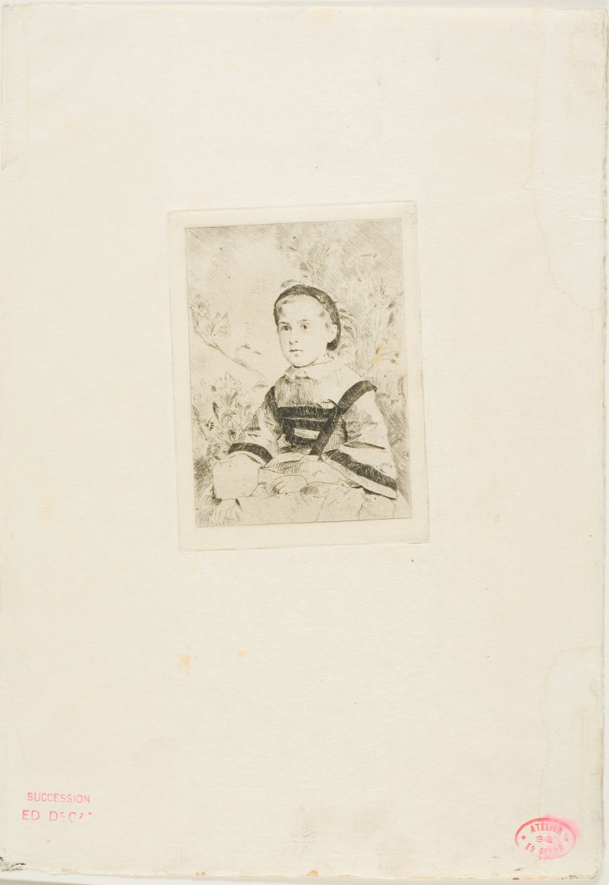 Mlle. N. Wolkonska, második tányér alkotó: Hilaire Germain Edgar Degas