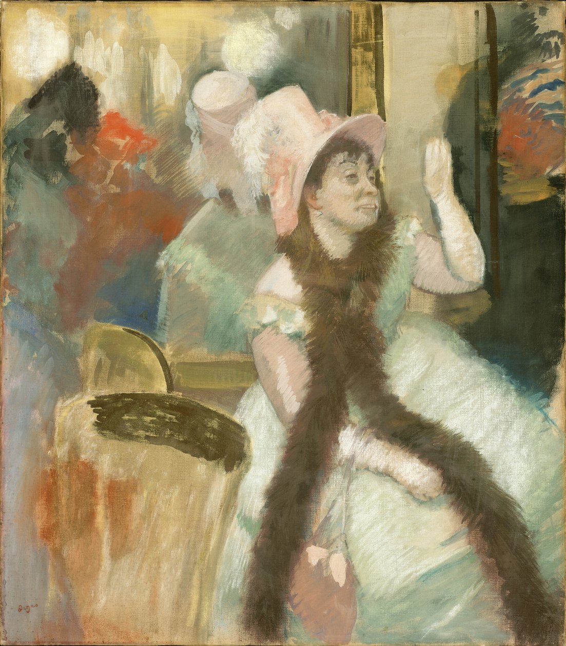 Portré egy jelmezbál után (Madame Dietz-Monnin portréja) alkotó: Hilaire Germain Edgar Degas