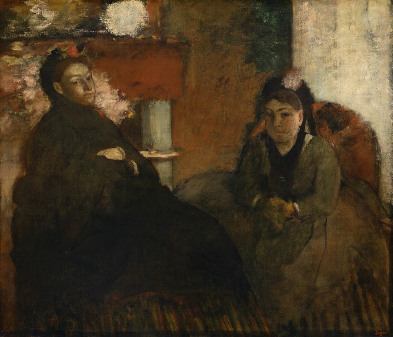 Lisle asszony és Loubens asszony portréja alkotó: Hilaire Germain Edgar Degas