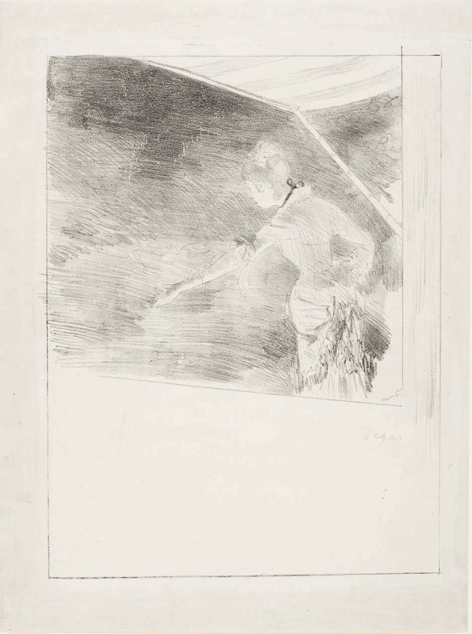 Énekes egy kávéházi koncerten alkotó: Hilaire Germain Edgar Degas