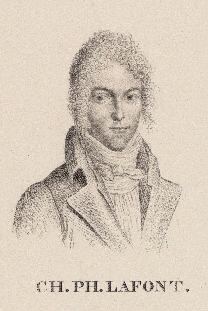 Charles Philippe Lafont hegedűművész és zeneszerző portréja 1781-1839. alkotó: Hilaire Ledru