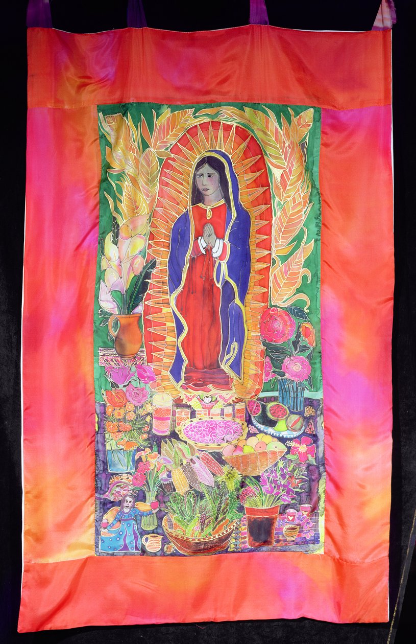A Guadalupe-i Szűz ünnepe, 2005 (festékek selyemre) alkotó: Hilary Simon