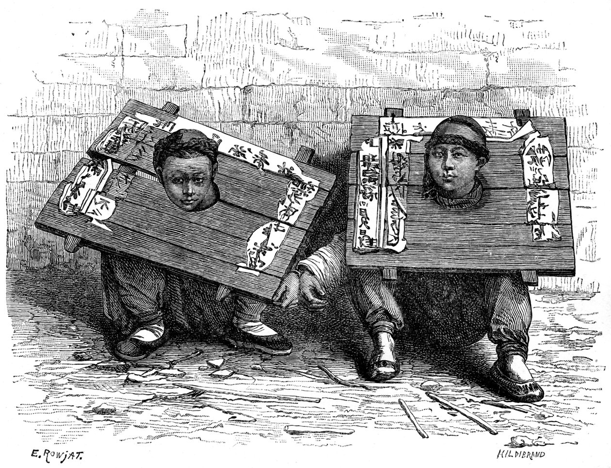 Csevegés Japánban a forradalom előtt, 1895. alkotó: Hildibrand