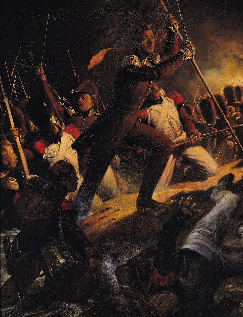 Charles-Amedee-Albert de Savoie, de Carignan herceg (1798-1849) A Trocadero ostrománál végrehajtott támadás vezetője, 1823. augusztus 31. alkotó: Hippolyte Delaroche