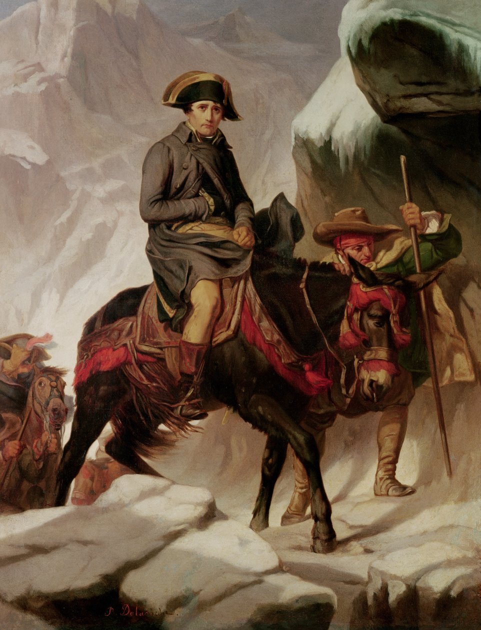 Bonaparte Napóleon (1769-1821) Átkelés az Alpokon alkotó: Hippolyte Delaroche
