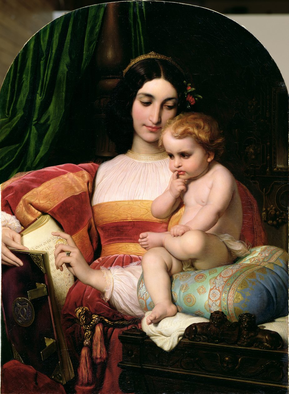 Pico della Mirandola gyermekkora (1463-94) 1842 alkotó: Hippolyte Delaroche