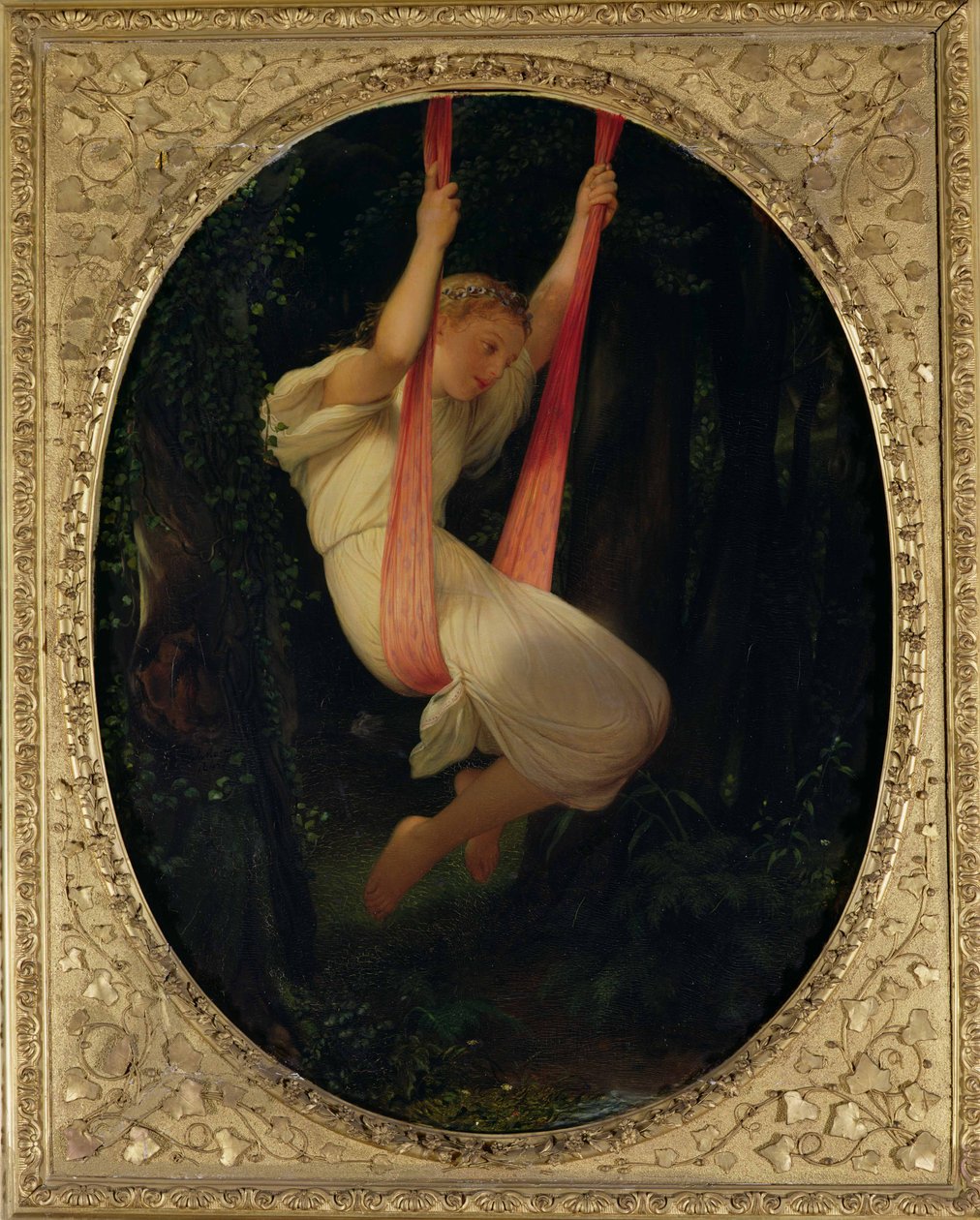 Fiatal lány hintában, 1845 alkotó: Hippolyte Delaroche