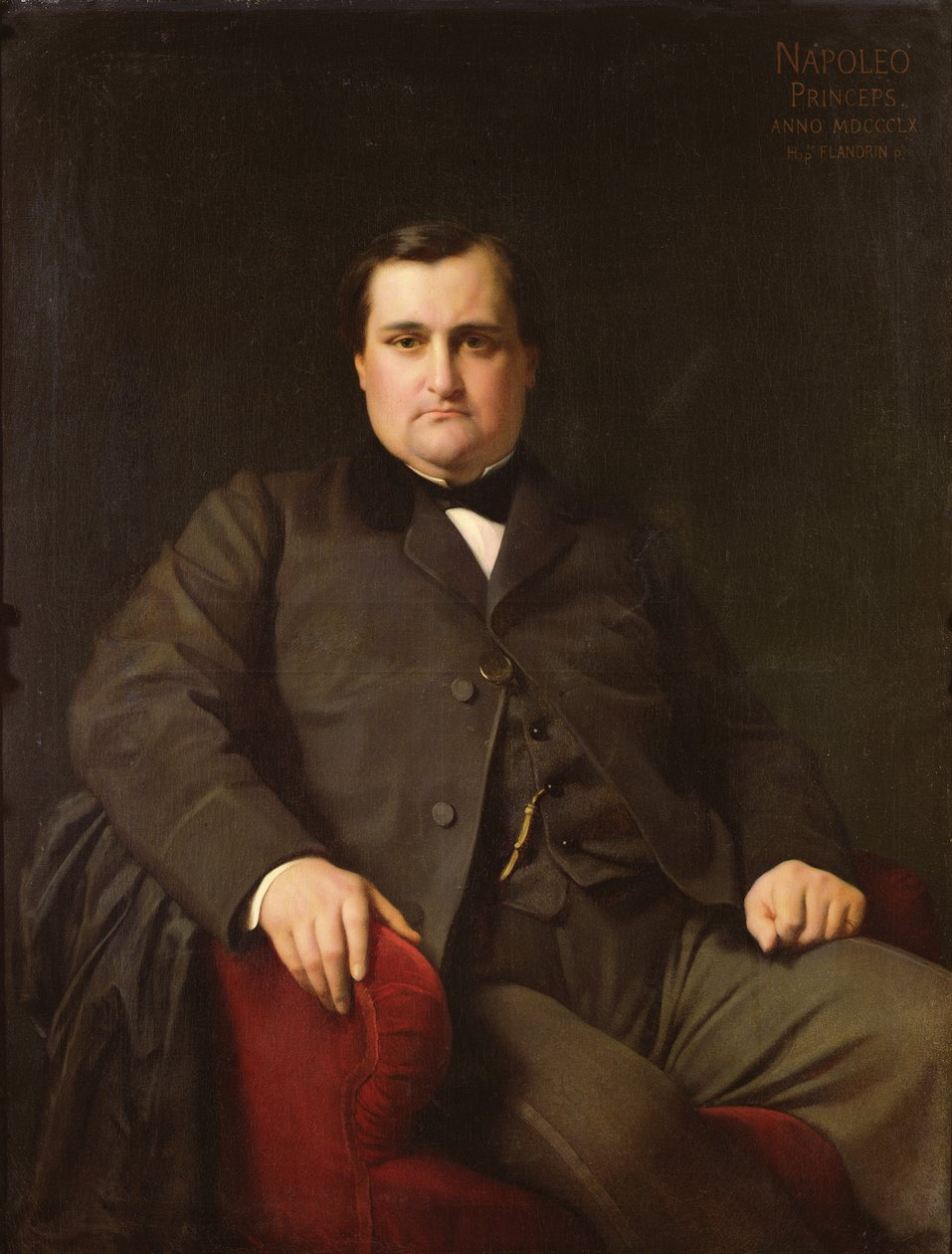 Joseph Charles Bonaparte, Napóleon herceg (1822-1891) portréja, 1863 alkotó: Hippolyte Flandrin