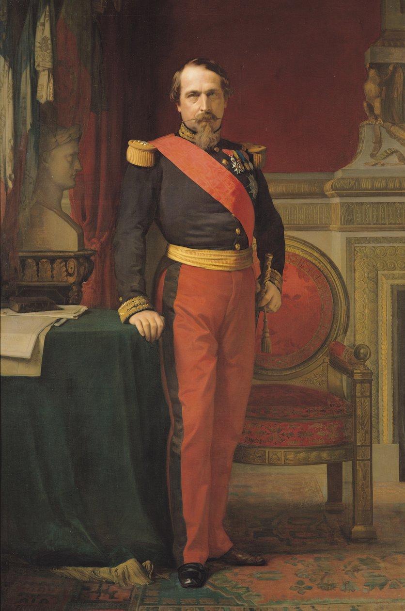 III. Napóleon (1808-73) portréja 1862 alkotó: Hippolyte Flandrin