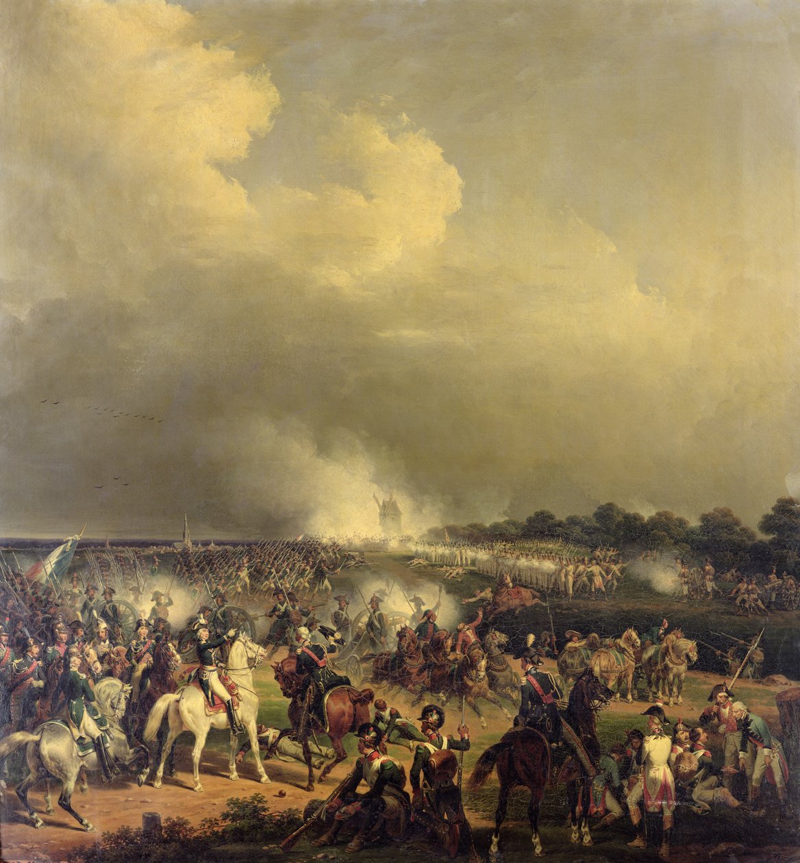 Boussu-i csata, 1792. november 3., 1845 alkotó: Hippolyte Lecomte