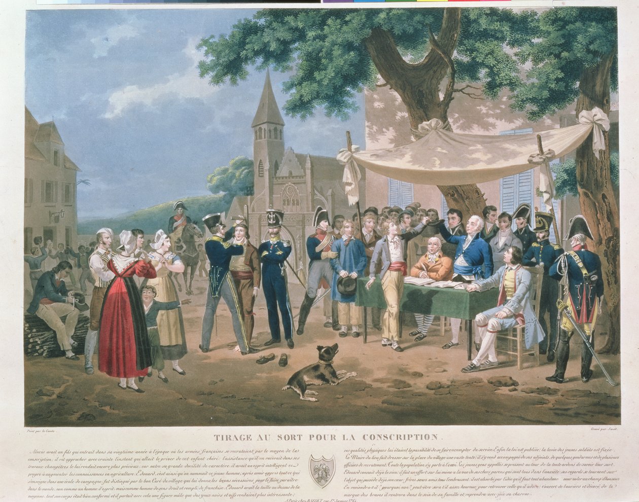 Sorsolás a hadkötelezettséghez alkotó: Hippolyte Lecomte