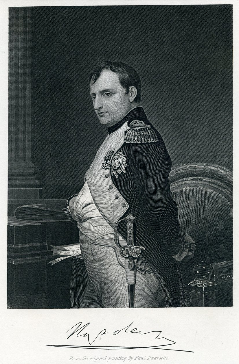 I. Napóleon (1769-1821) (metszet) alkotó: Hippolyte (1797 1856) (after) Delaroche