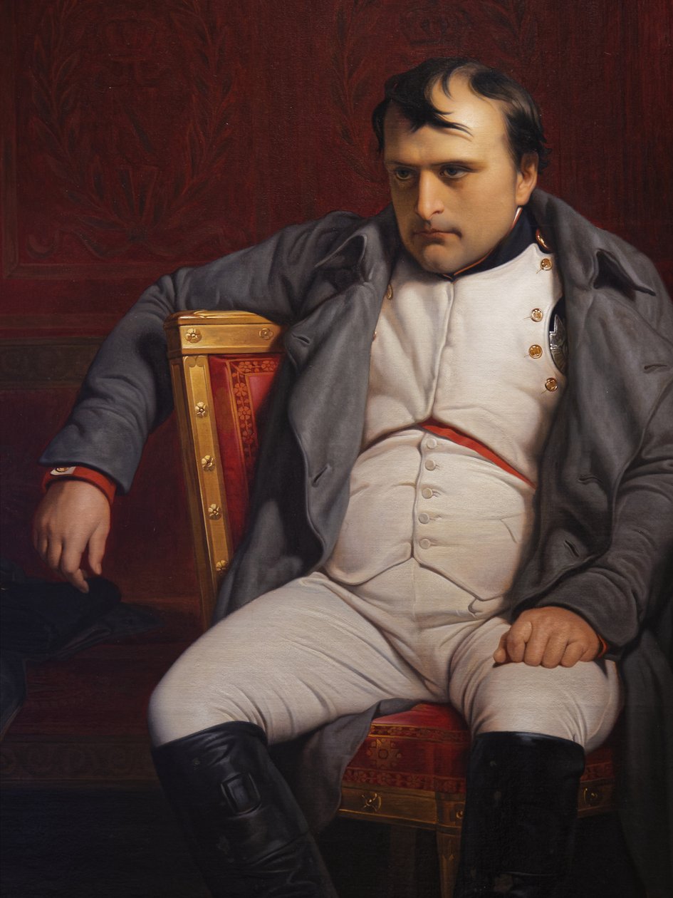 I. Napóleon Fontainebleau-ban, 1814. március 31., részlet alkotó: Paul Delaroche