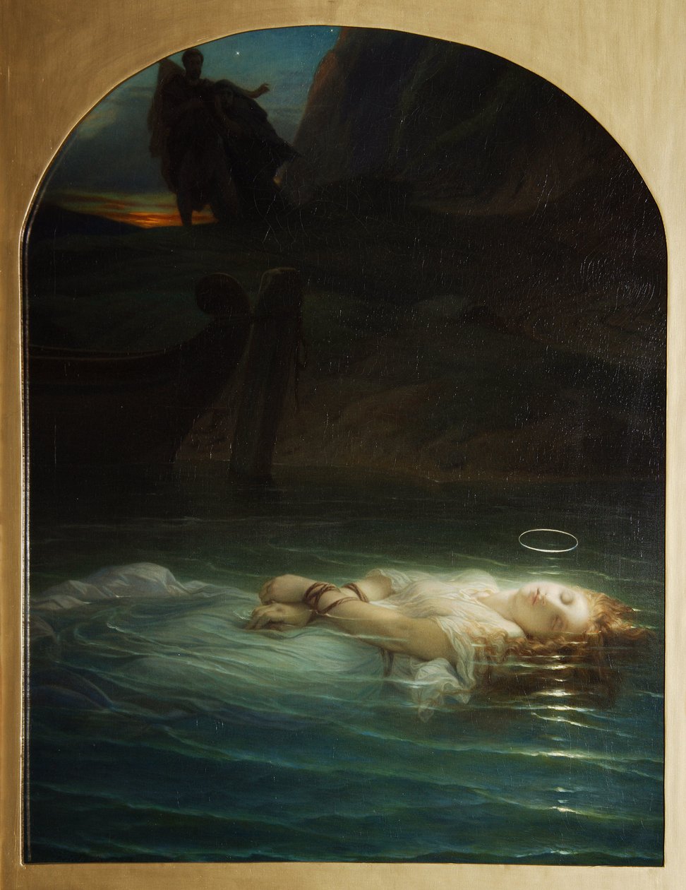 Diocletianus (244-311) uralkodása alatt a Tiberisbe fulladt keresztény mártír – Paul Hippolyte Delaroche (1797-1856) olaj, vászon festménye alkotó: Hippolyte (1797 1856) Delaroche