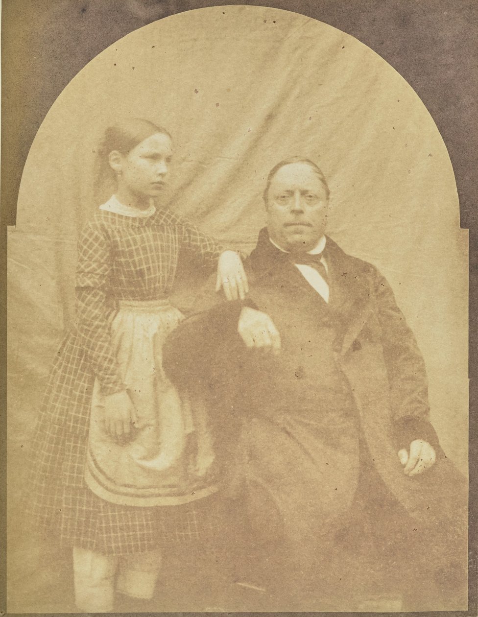 [Egy férfi és egy lány portréja] alkotó: Hippolyte Bayard