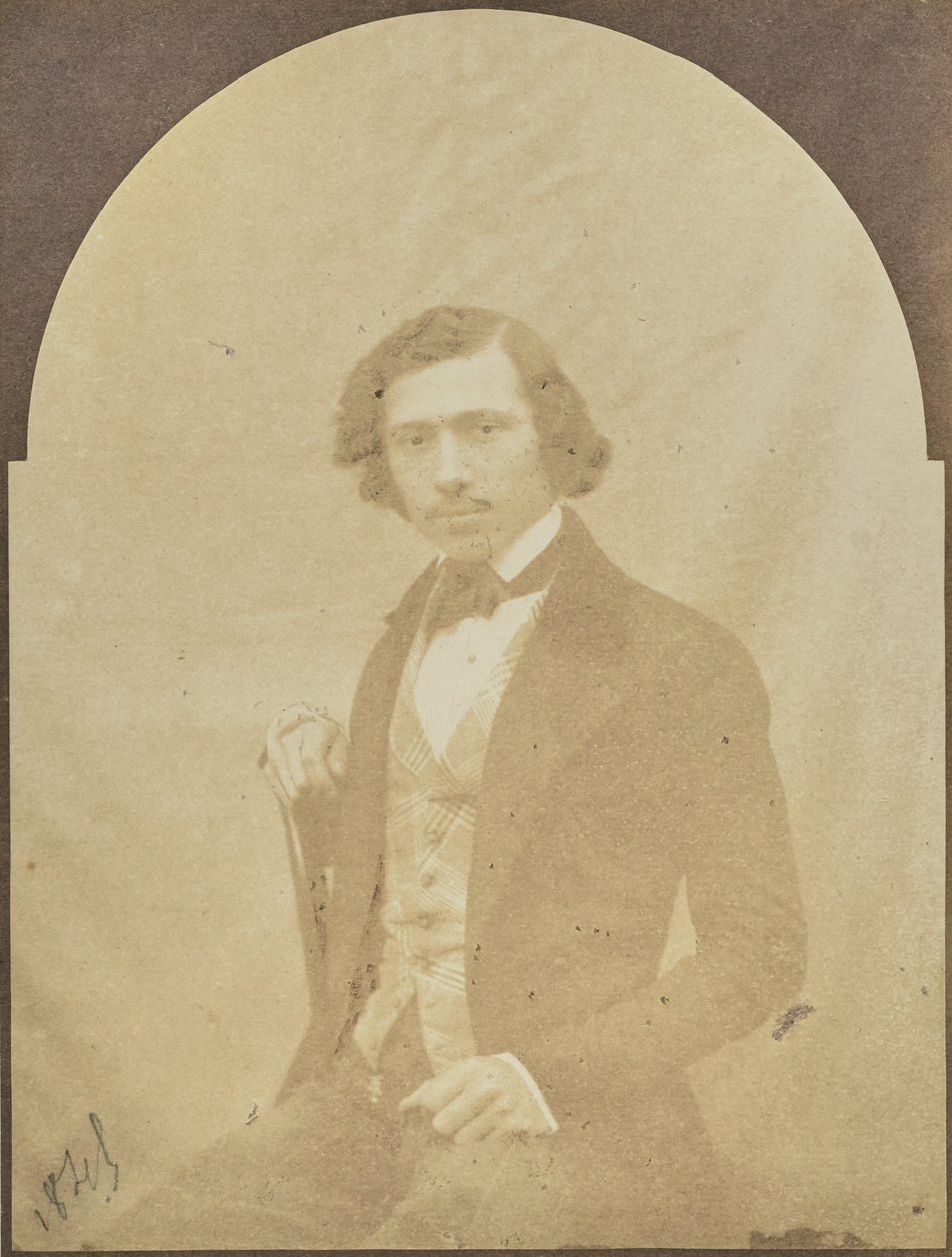 [Ülő férfi portréja[ alkotó: Hippolyte Bayard