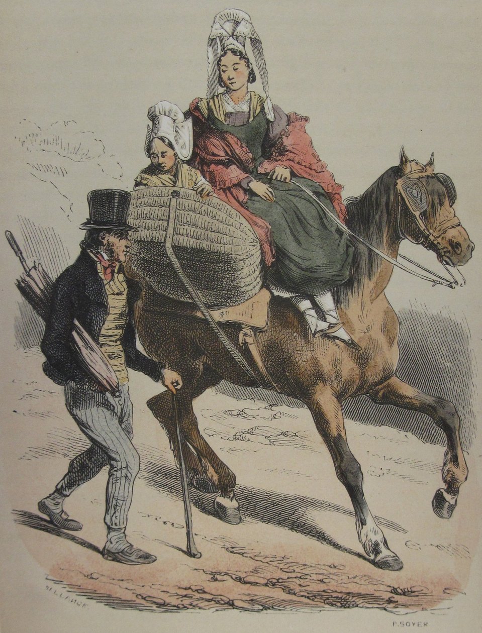 Normandia Jules Janin illusztráció 161 alkotó: Hippolyte Bellange