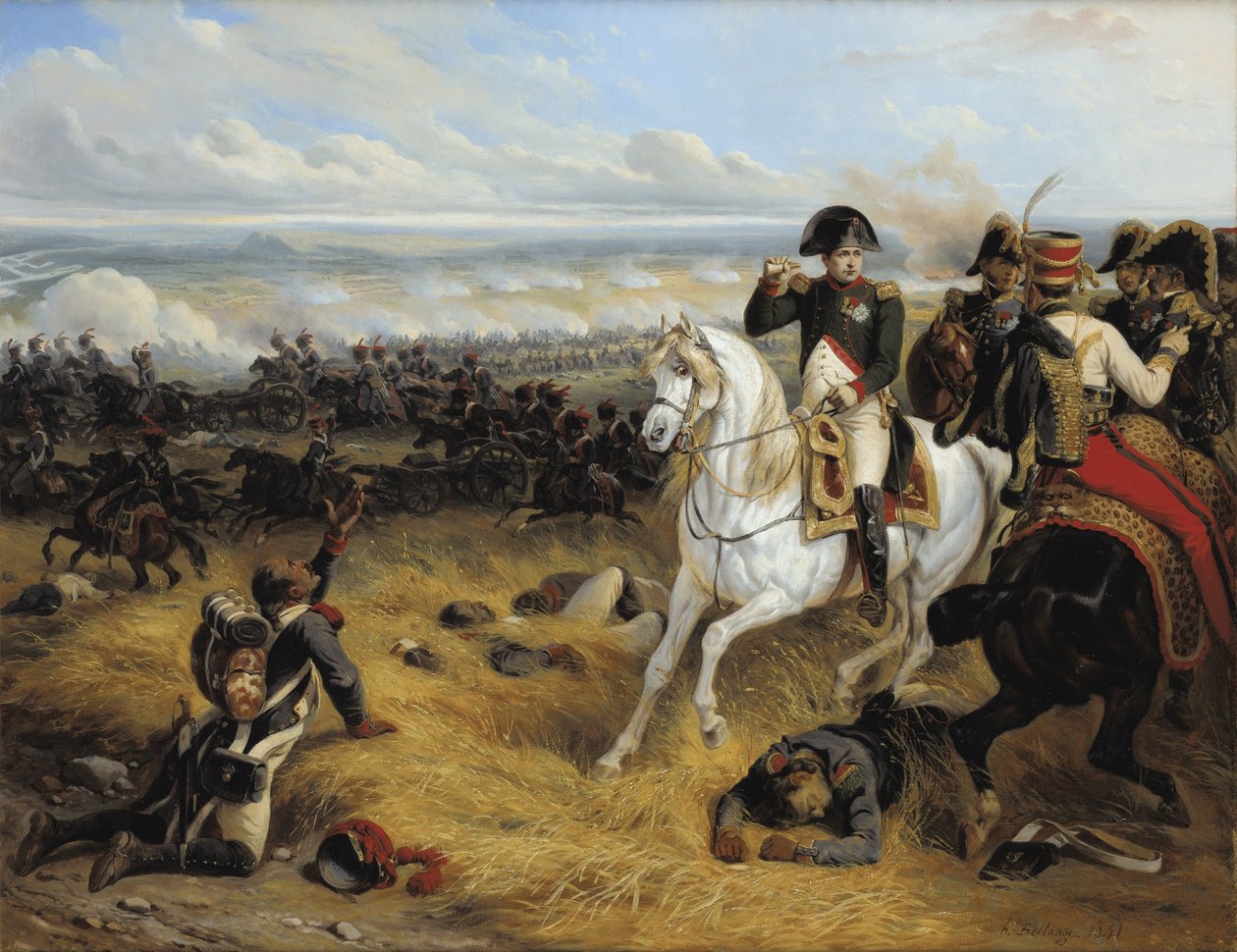 Napóleon a wagrami csatában, 1841 alkotó: Hippolyte Bellange