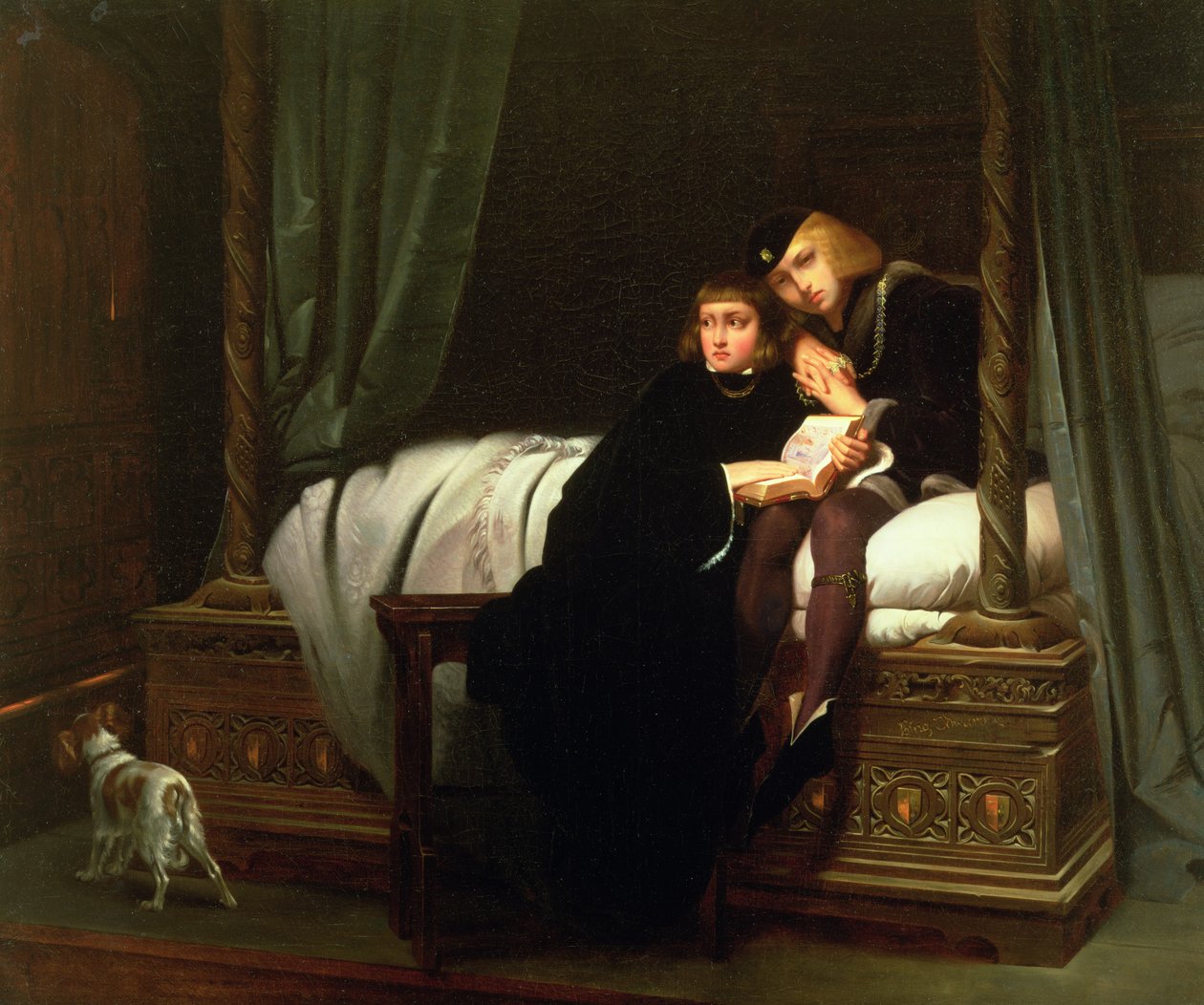 V. Edward és York hercege a toronyban, 1830 alkotó: Hippolyte Delaroche