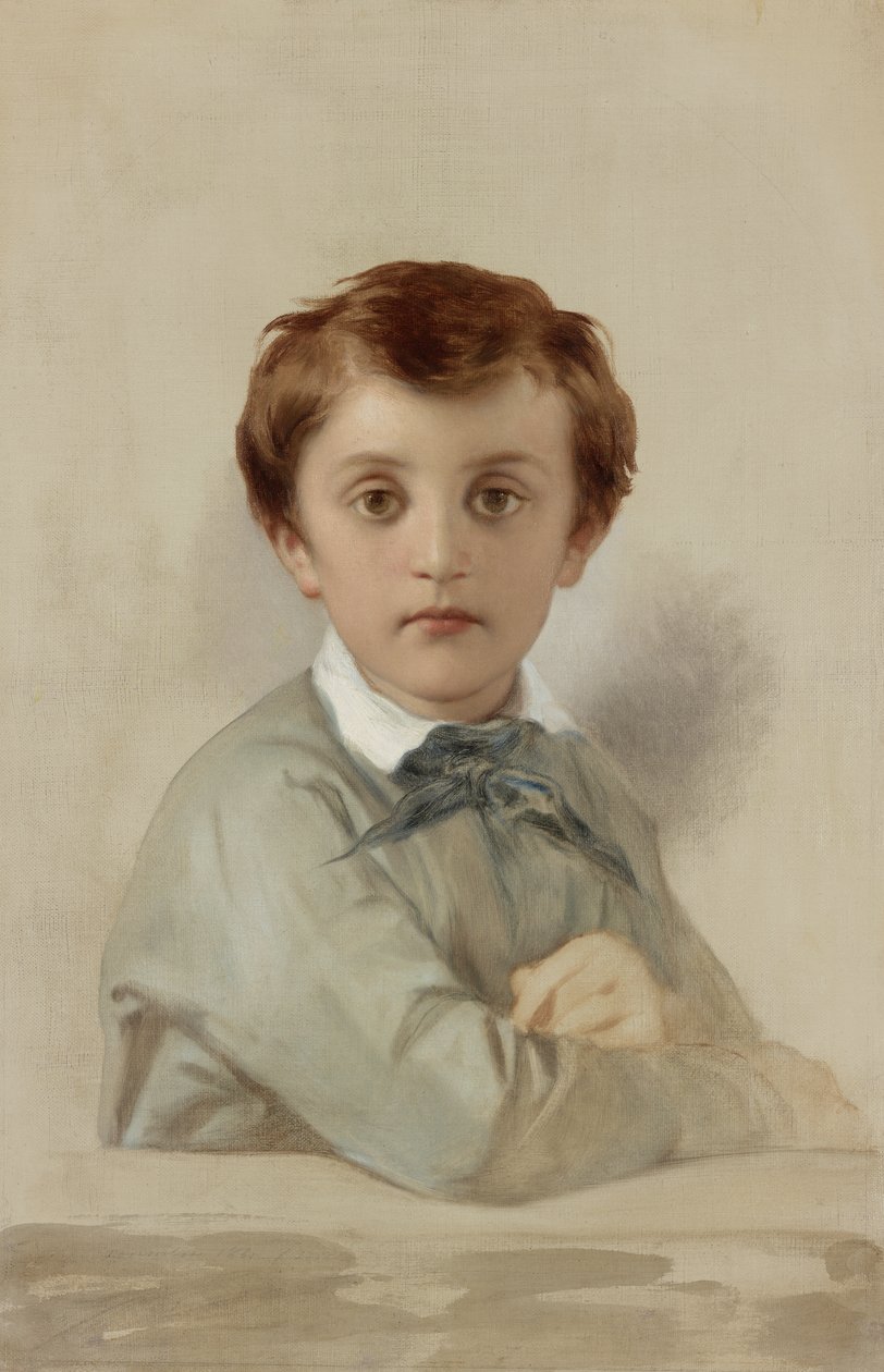 Philippe-Grégoire Delaroche, a művész fiatalabb fiának portréja, 1851 alkotó: Hippolyte Delaroche