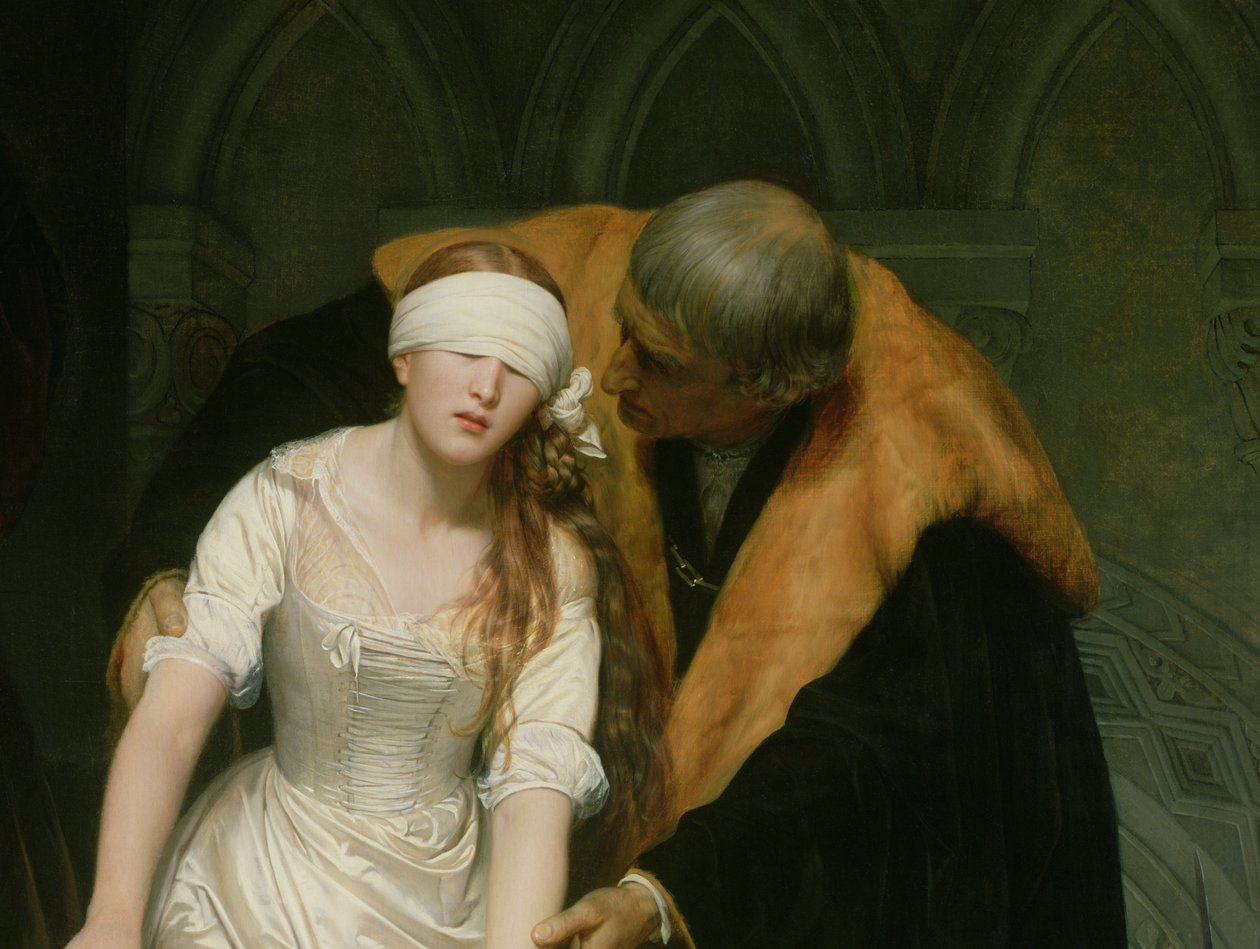 Lady Jane Grey kivégzése, 1833 (72630 részlet) alkotó: Hippolyte Delaroche