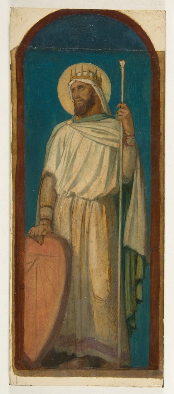 Hiskia, König von Juda alkotó: Hippolyte Flandrin
