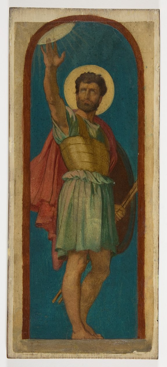 Josua, mit der Sonne oben links alkotó: Hippolyte Flandrin