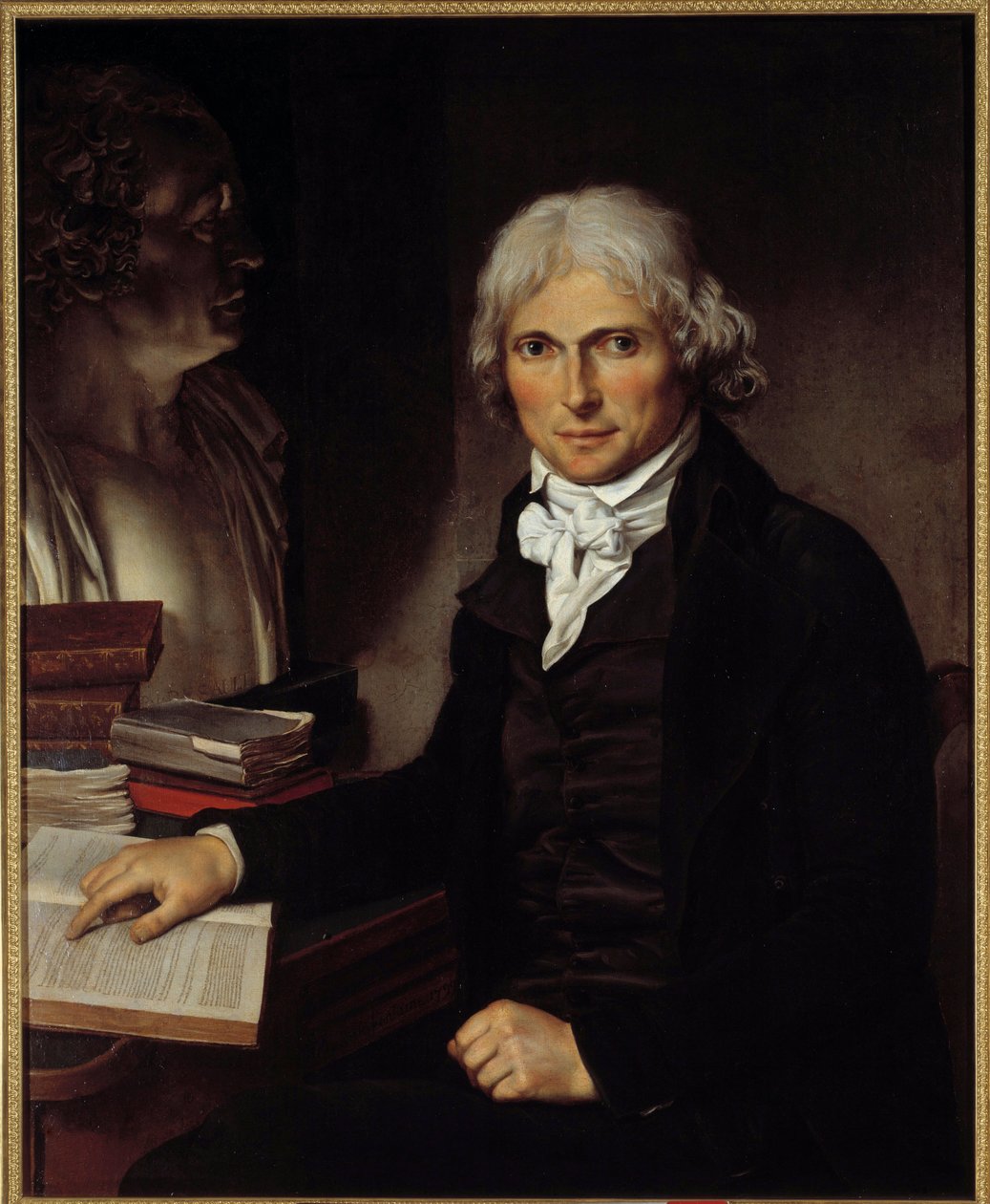 Doktor Marie Francois Xavier Bichat (1771-1802) portréja. Pierre-Maximilien Delafontaine (1774-1860) festménye alkotó: Hippolyte Flandrin