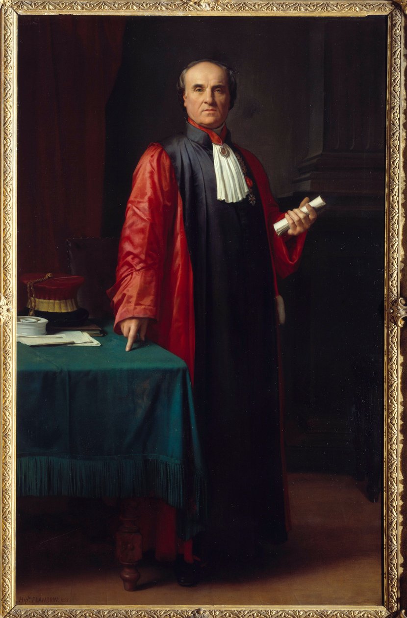 Doktor Rostan (1790-1866) portréja Hippolyte Flandrin (1809-1864) festménye 19. századi Aix en Provence, Musee Granet alkotó: Hippolyte Flandrin