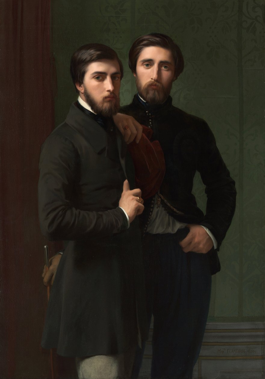 René-Charles Dassy és testvére, Jean-Baptiste-Claude-Amédé Dassy, 1850 alkotó: Hippolyte Flandrin