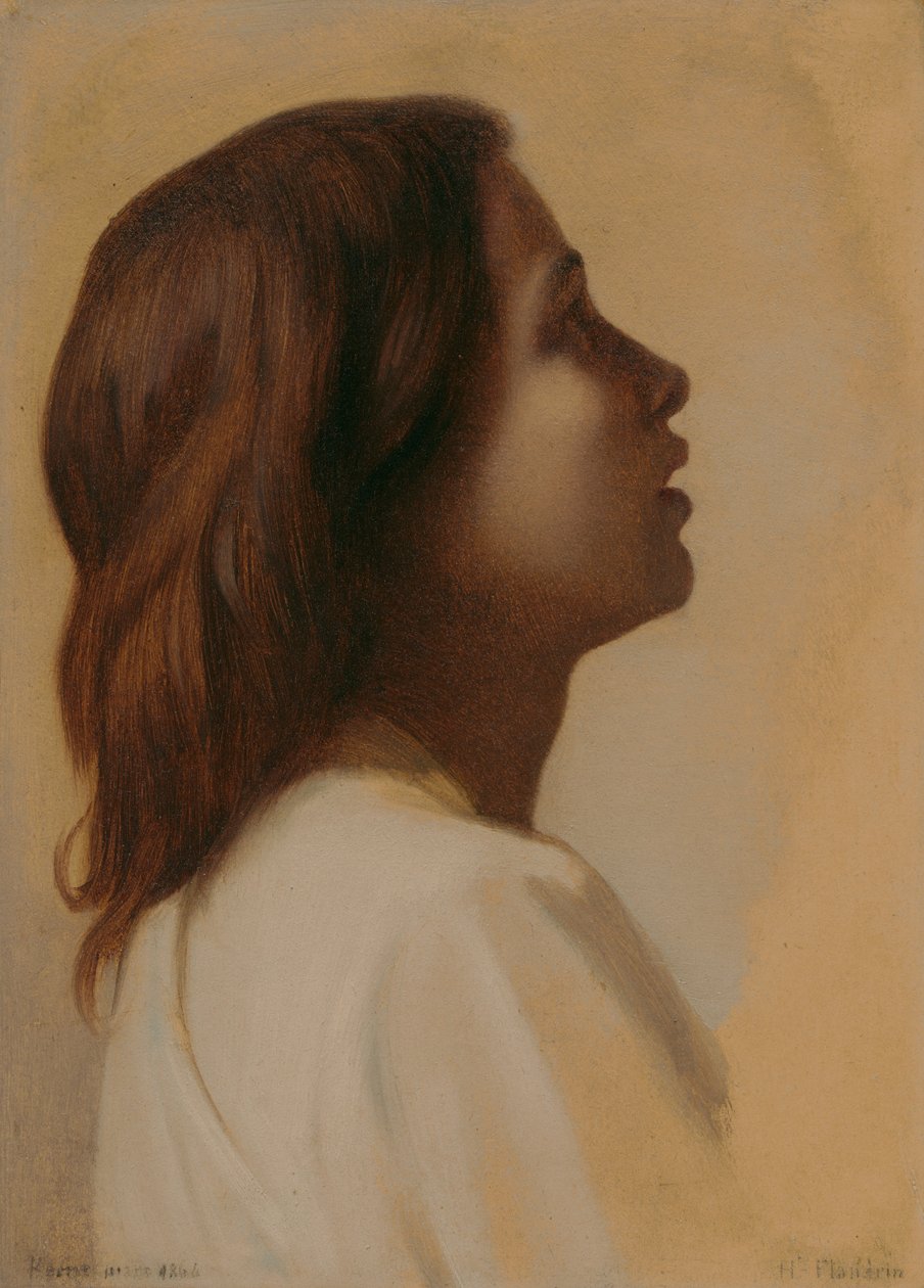 Csecsemőtanulmány, angyalfej alkotó: Hippolyte Flandrin
