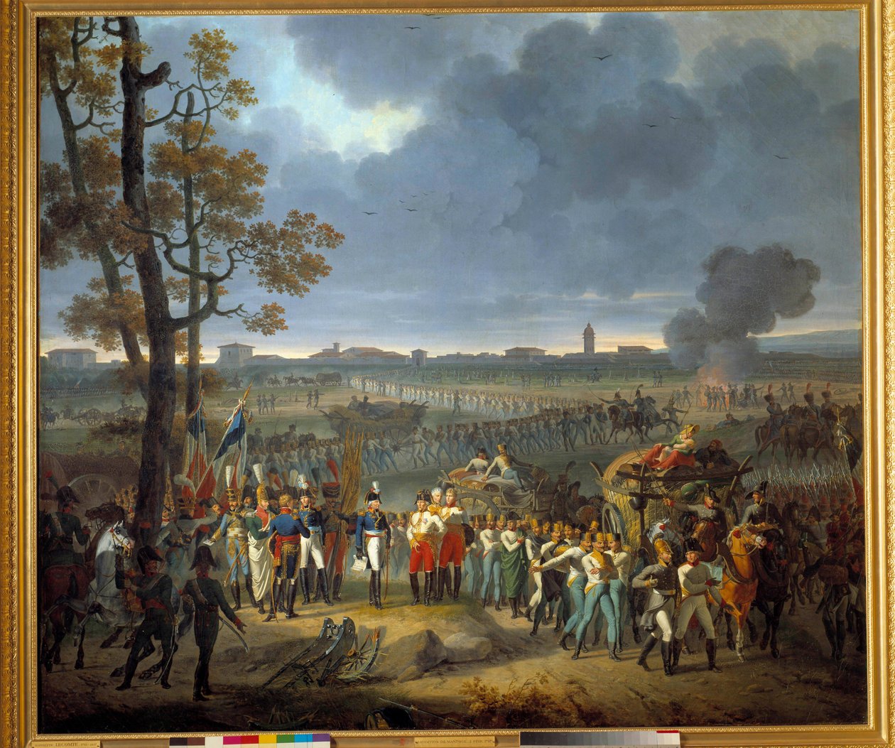 Mantova átadása (február 2 alkotó: Hippolyte Lecomte
