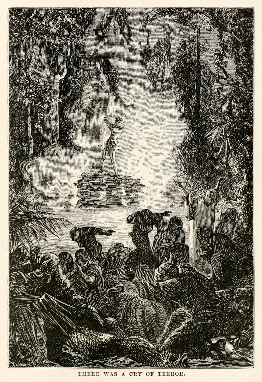 Rémkiáltás Jules Verne (1828-1905) Nyolcvan nap alatt a Föld körül című művéből, Adolphe François Pannemaker (1822-1900) metszete. alkotó: Hippolyte Leon (after) Benett