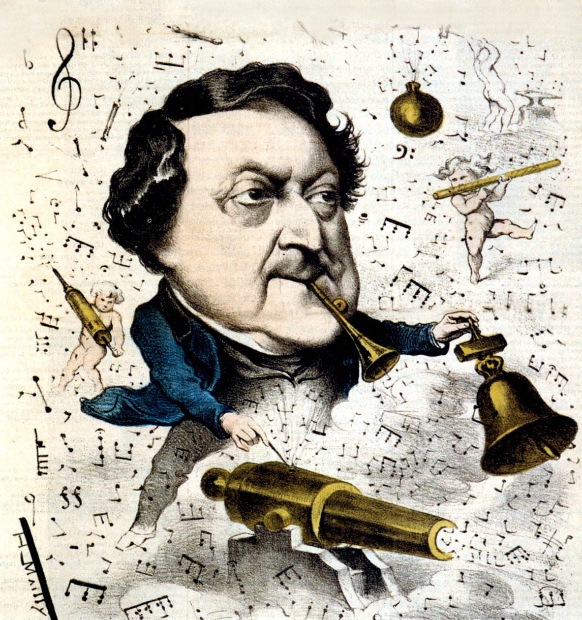 Gioacchino Rossini alkotó: Hippolyte Mailly
