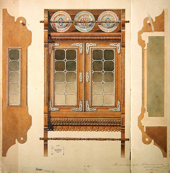 Tervezés egy komódhoz alkotó: Hippolyte Monighetti