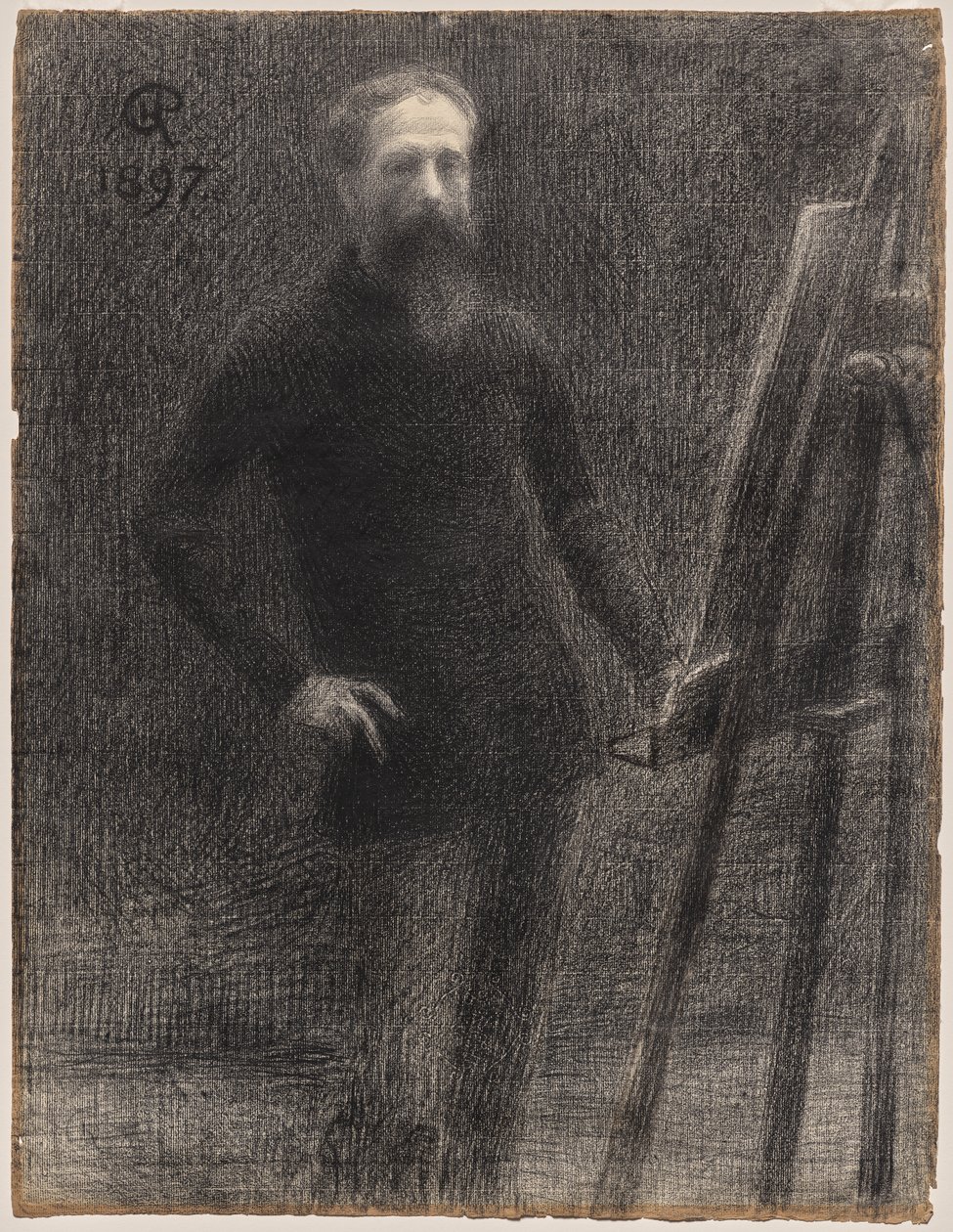 Önarckép a festőállványon alkotó: Hippolyte Petitjean