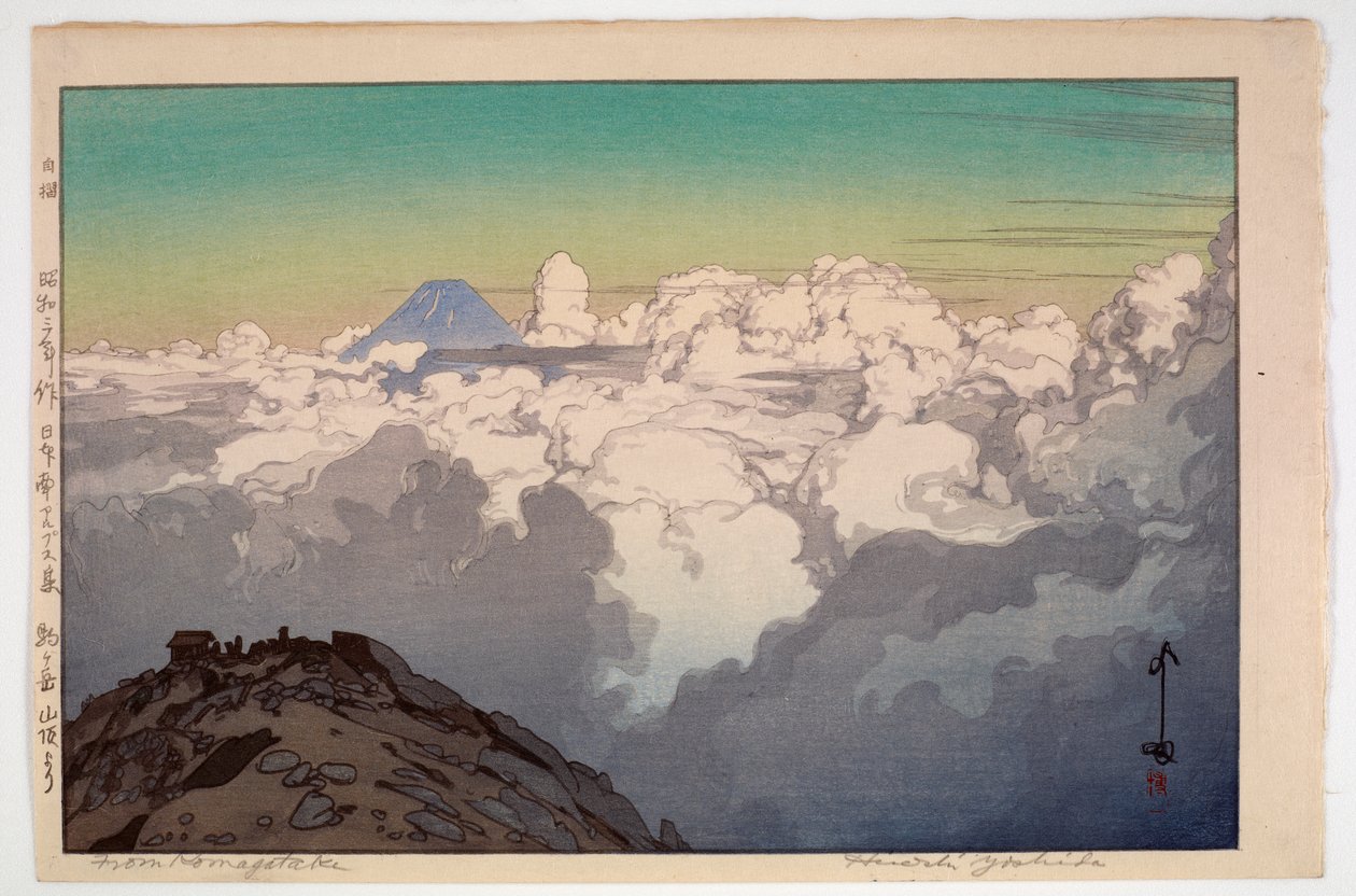 A Komagatake csúcsáról, a Dél-Japán Alpok című sorozatból alkotó: Hiroshi Yoshida