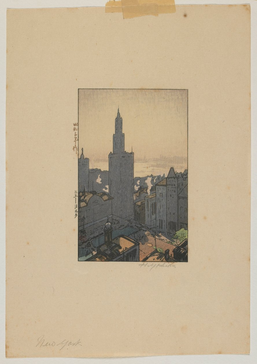 New York, Showa korszak alkotó: Hiroshi Yoshida