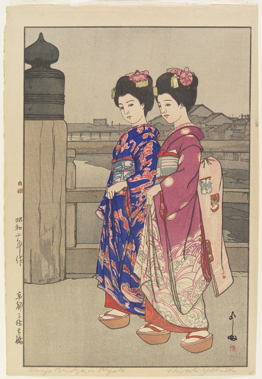 Sanjo Nagy hídja Kiotóban alkotó: Hiroshi Yoshida