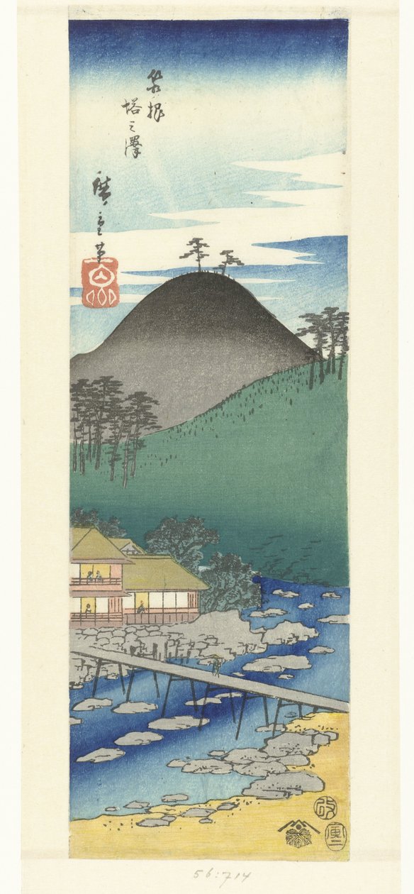 Tonosawa Hakonében Hakone Tonosawa alkotó: Hiroshige (I) , Utagawa