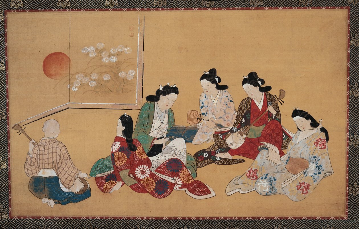 Zenei összejövetel alkotó: Hishikawa Moronobu