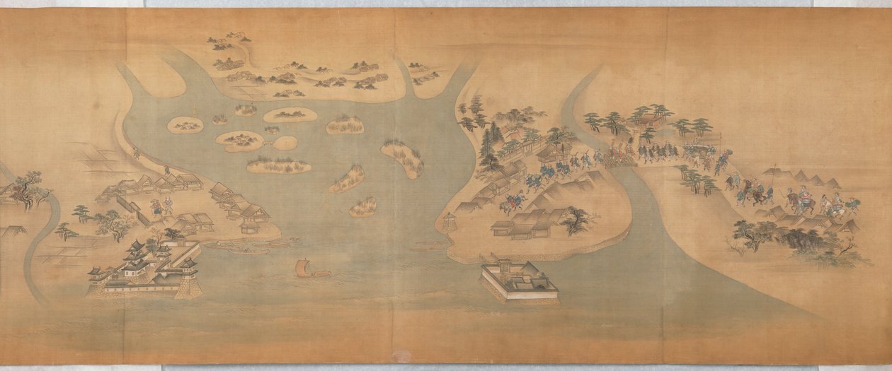 Tōkaidō képes tekercs alkotó: Hishikawa Moronobu