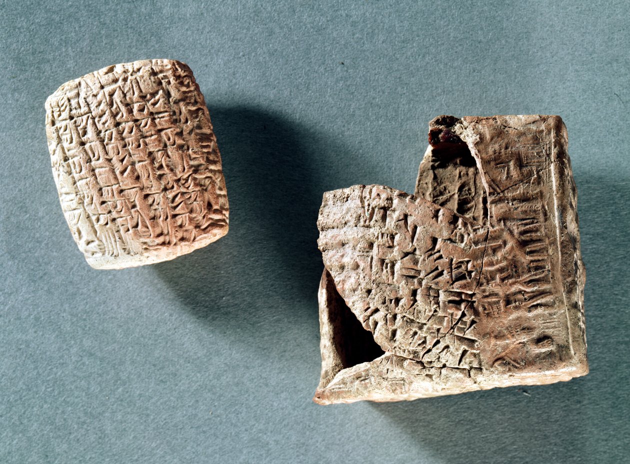Kappadokiai levél és boríték, Törökországból, ie 2000-1800 (kerámia) alkotó: Hittite